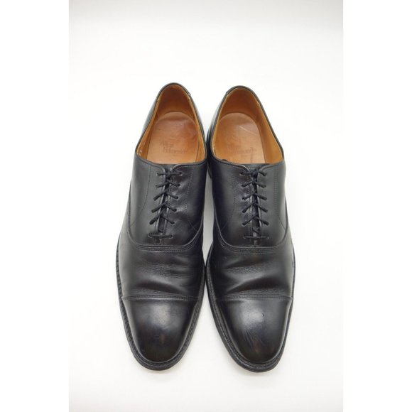 Allen Edmonds Park Avenue Black Leather Cap Toe Lace Up Oxfords Shoes Mens 13 AA main image 9